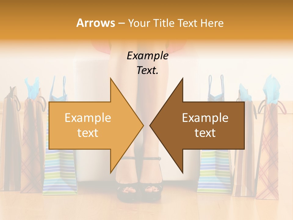 Store Buying Shopaholic PowerPoint Template