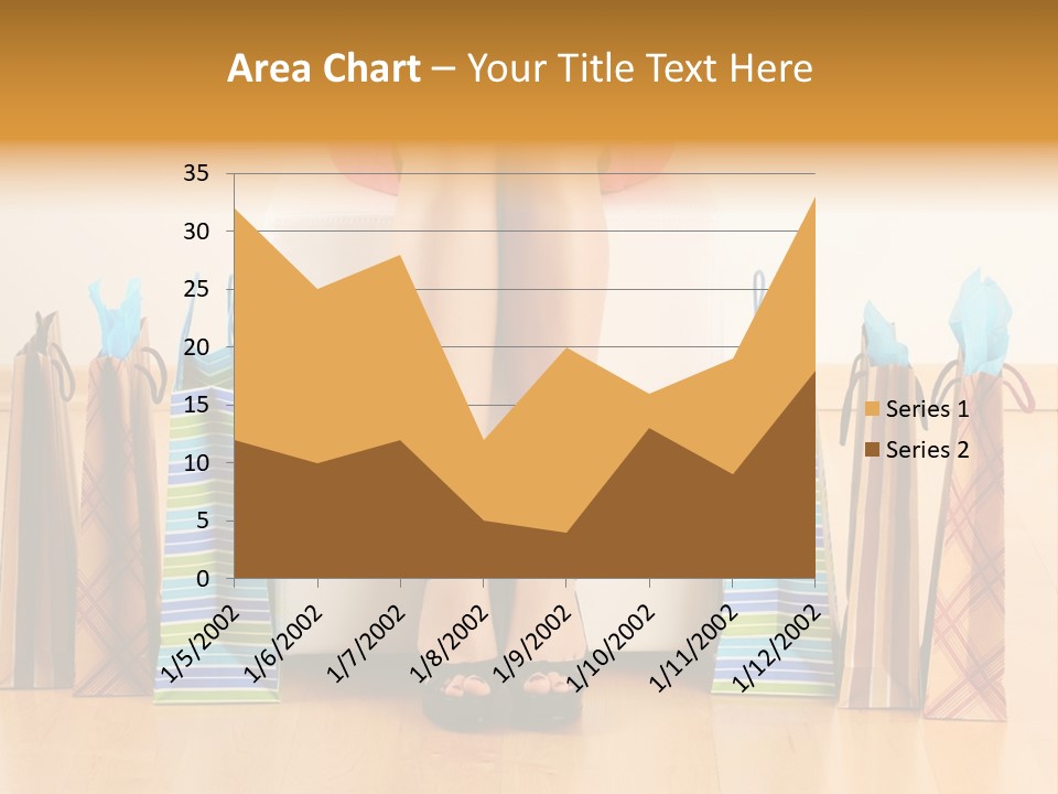 Store Buying Shopaholic PowerPoint Template