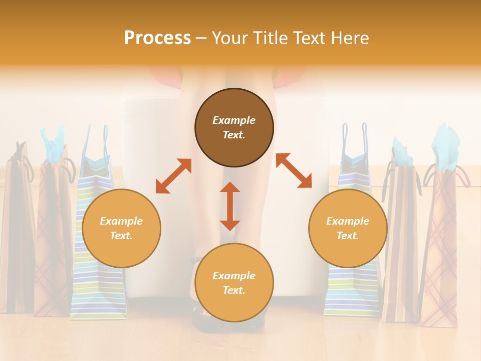Store Buying Shopaholic PowerPoint Template