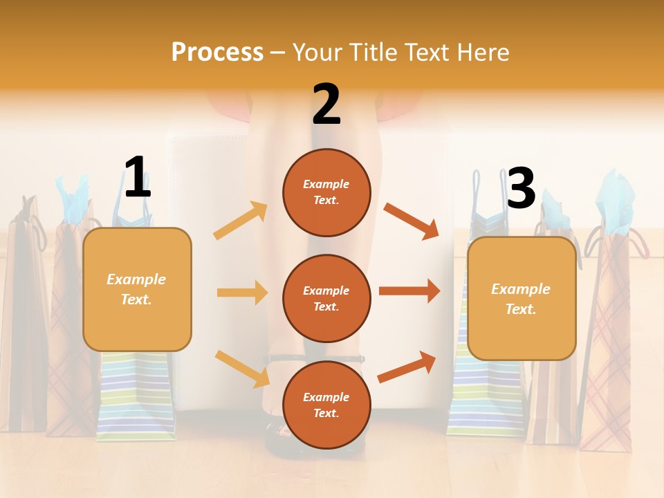 Store Buying Shopaholic PowerPoint Template