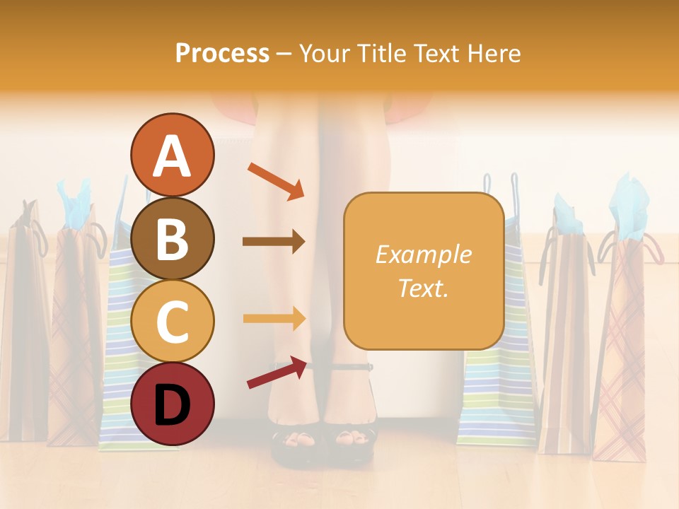 Store Buying Shopaholic PowerPoint Template