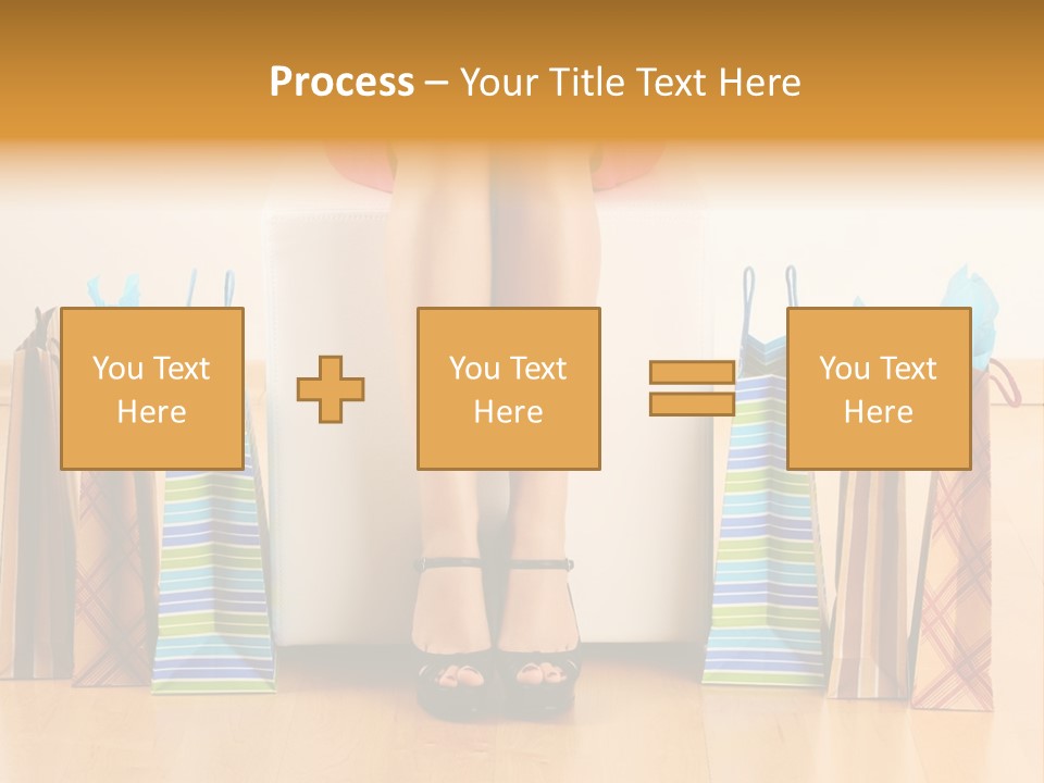 Store Buying Shopaholic PowerPoint Template