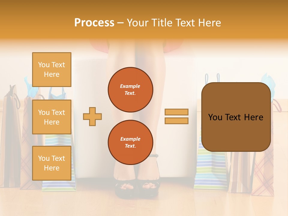 Store Buying Shopaholic PowerPoint Template