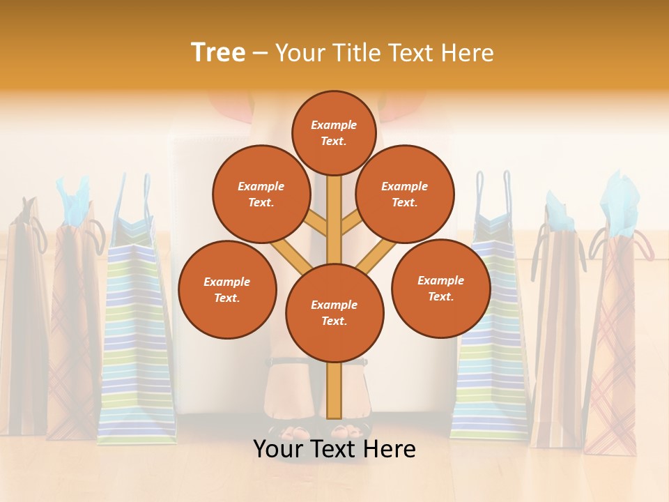 Store Buying Shopaholic PowerPoint Template