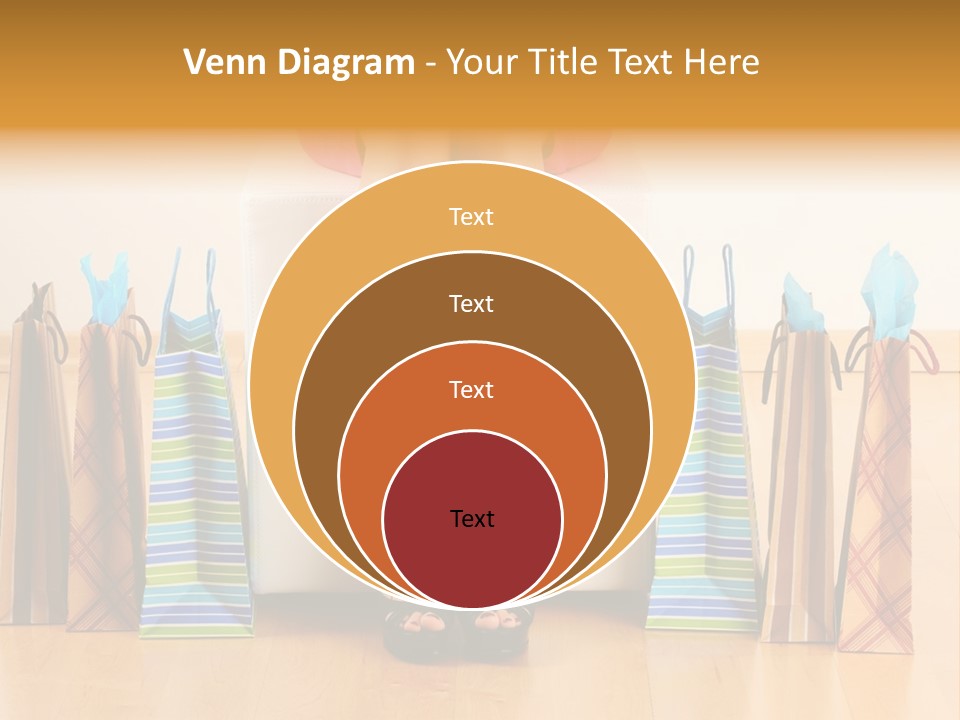 Store Buying Shopaholic PowerPoint Template