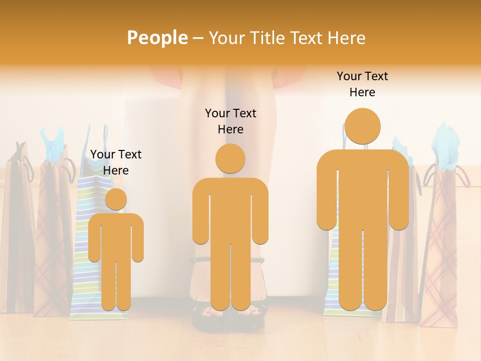 Store Buying Shopaholic PowerPoint Template