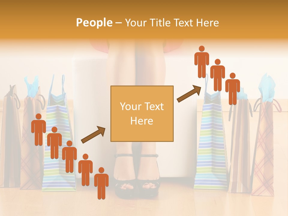 Store Buying Shopaholic PowerPoint Template