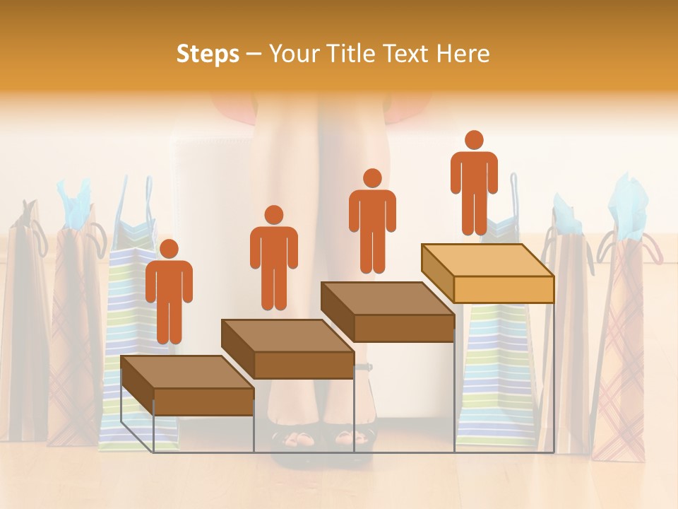 Store Buying Shopaholic PowerPoint Template