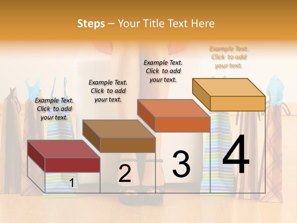 Store Buying Shopaholic PowerPoint Template