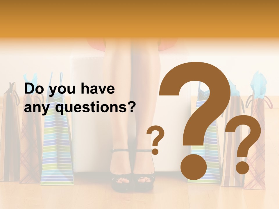 Store Buying Shopaholic PowerPoint Template