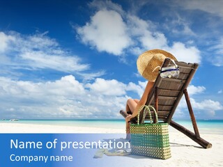 Tranquil Snorkel Chaiselounge PowerPoint Template