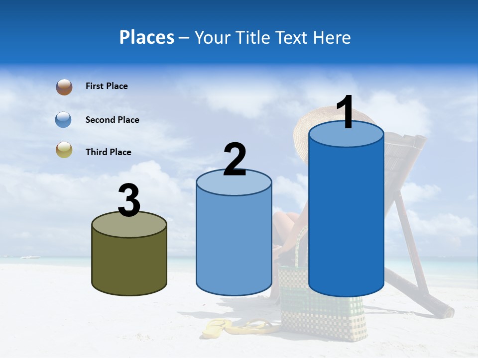 Tranquil Snorkel Chaiselounge PowerPoint Template