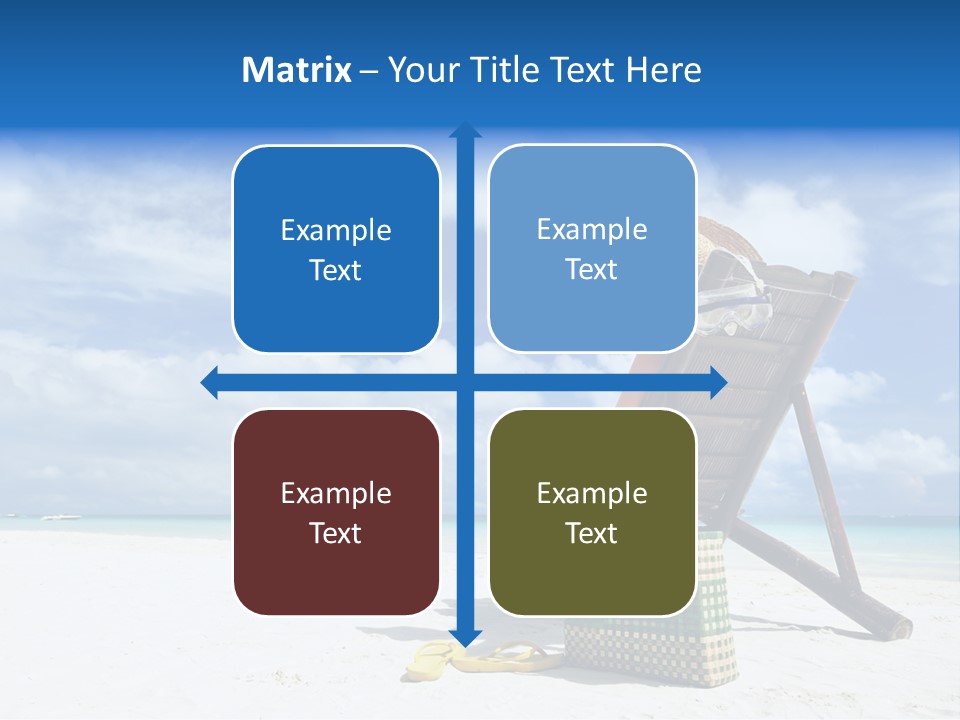 Tranquil Snorkel Chaiselounge PowerPoint Template