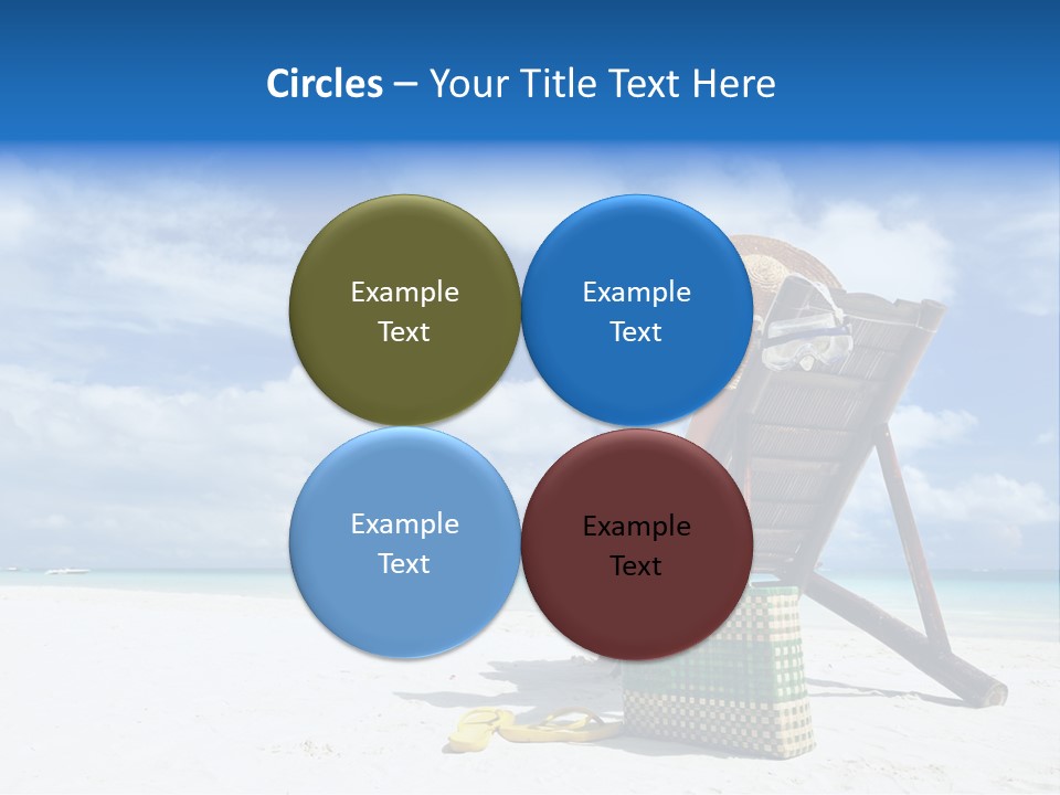 Tranquil Snorkel Chaiselounge PowerPoint Template