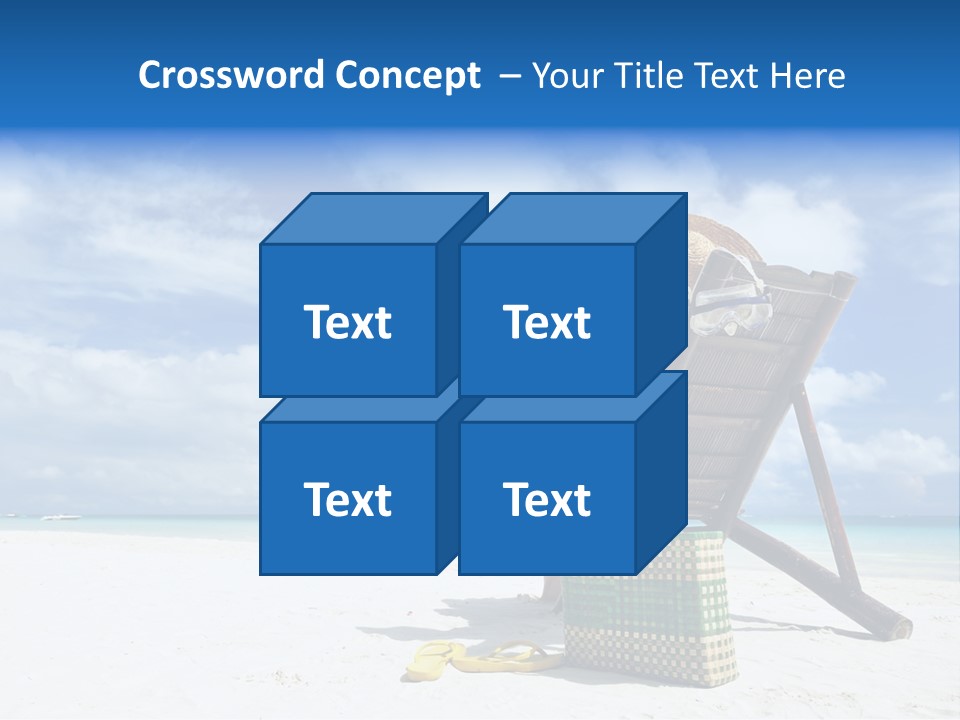 Tranquil Snorkel Chaiselounge PowerPoint Template