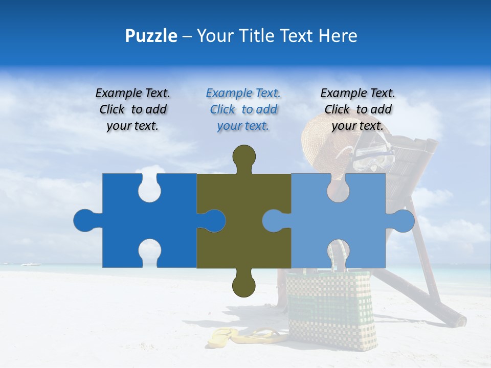 Tranquil Snorkel Chaiselounge PowerPoint Template