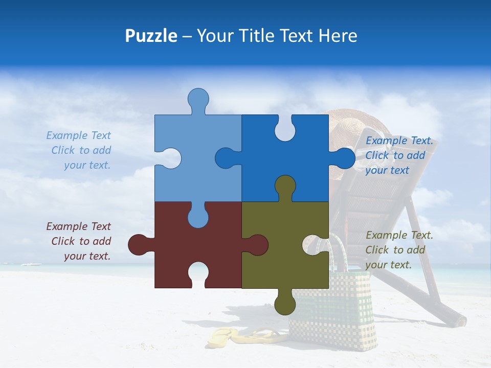 Tranquil Snorkel Chaiselounge PowerPoint Template