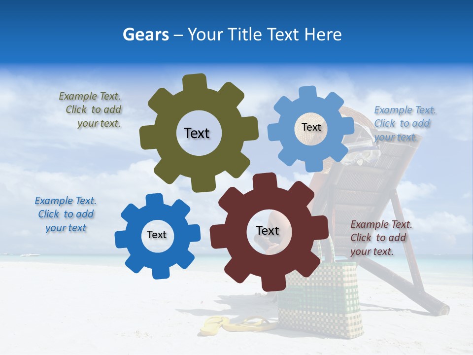 Tranquil Snorkel Chaiselounge PowerPoint Template