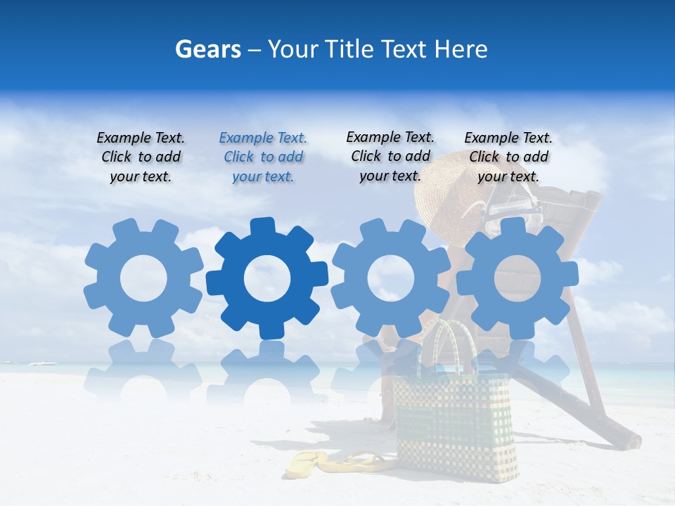 Tranquil Snorkel Chaiselounge PowerPoint Template