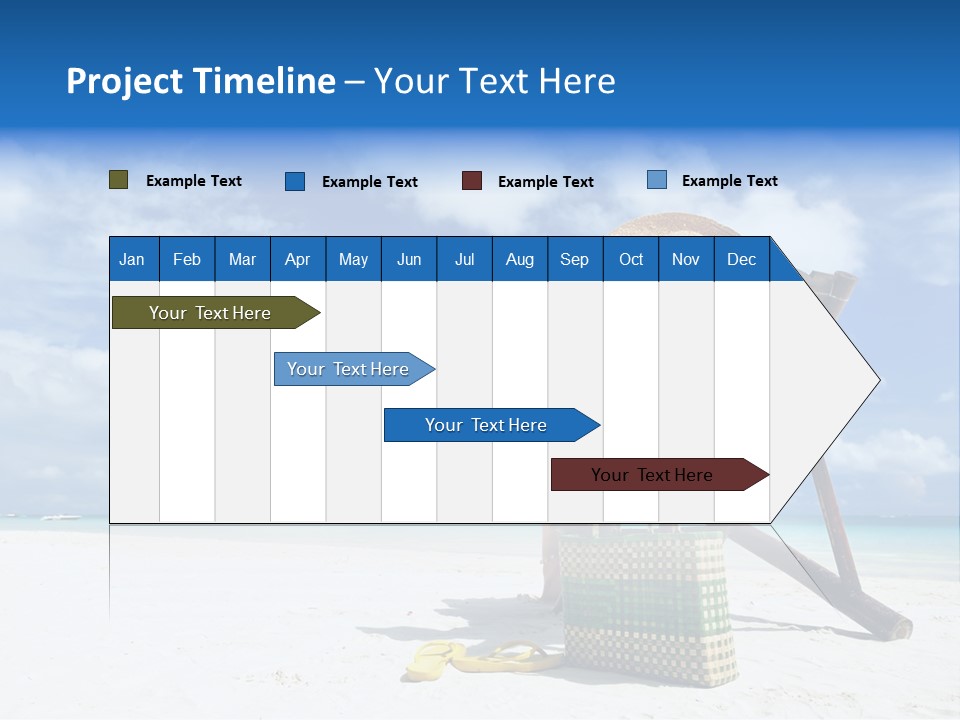 Tranquil Snorkel Chaiselounge PowerPoint Template