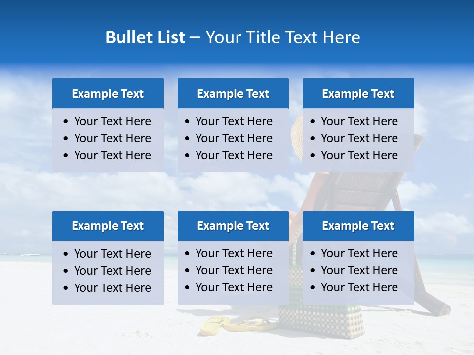 Tranquil Snorkel Chaiselounge PowerPoint Template