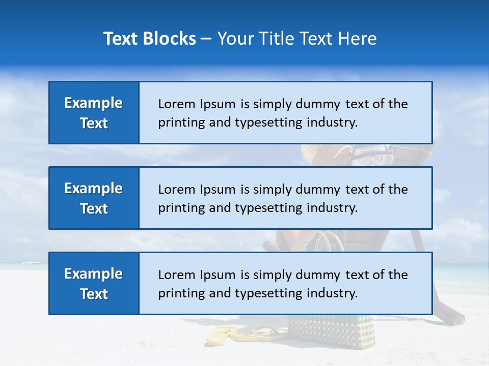 Tranquil Snorkel Chaiselounge PowerPoint Template