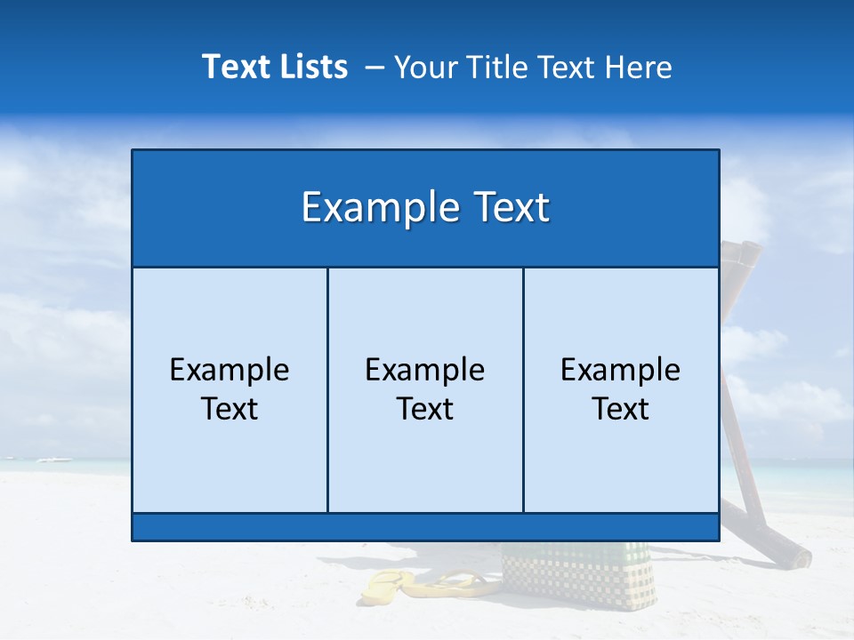 Tranquil Snorkel Chaiselounge PowerPoint Template