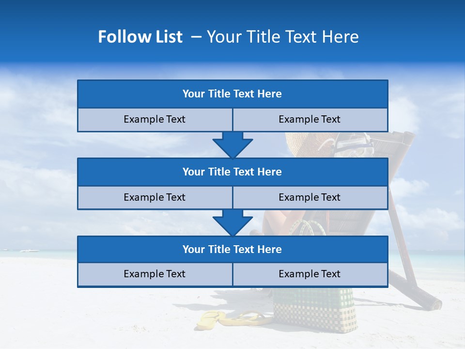 Tranquil Snorkel Chaiselounge PowerPoint Template