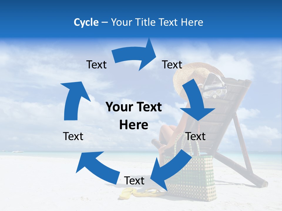 Tranquil Snorkel Chaiselounge PowerPoint Template