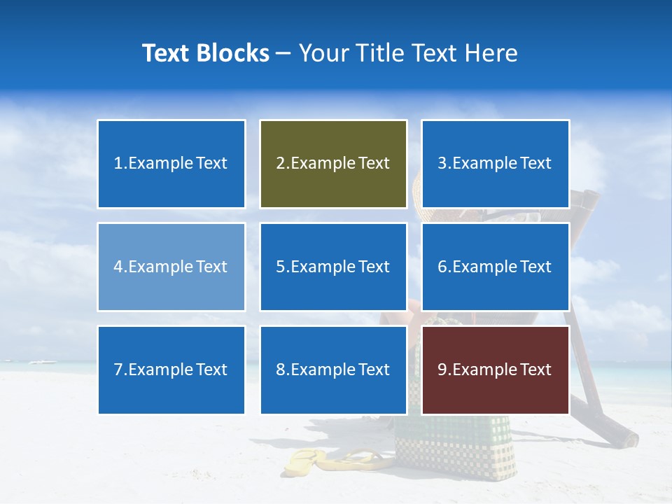Tranquil Snorkel Chaiselounge PowerPoint Template