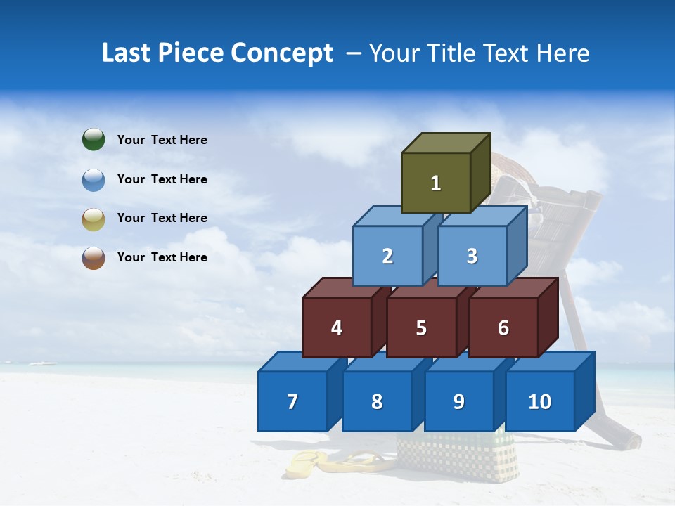 Tranquil Snorkel Chaiselounge PowerPoint Template
