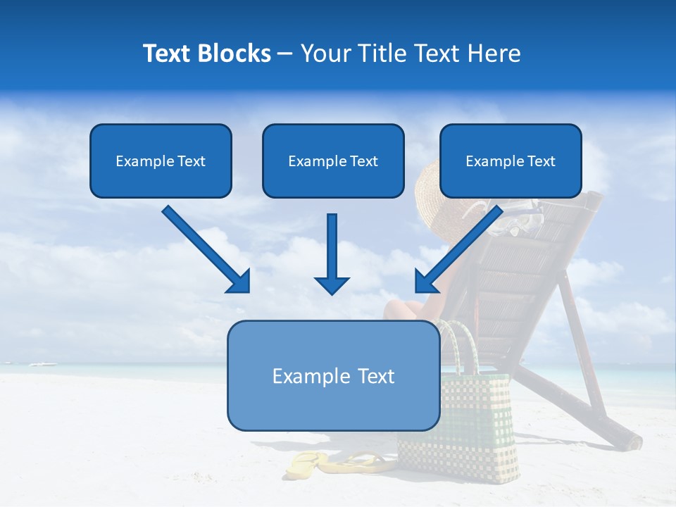 Tranquil Snorkel Chaiselounge PowerPoint Template