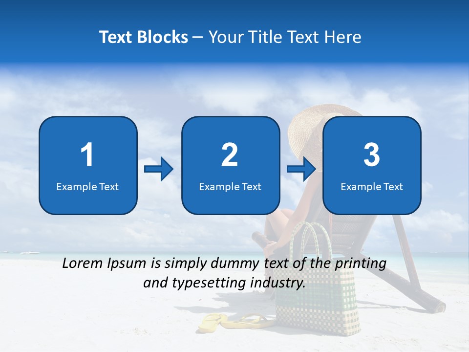 Tranquil Snorkel Chaiselounge PowerPoint Template