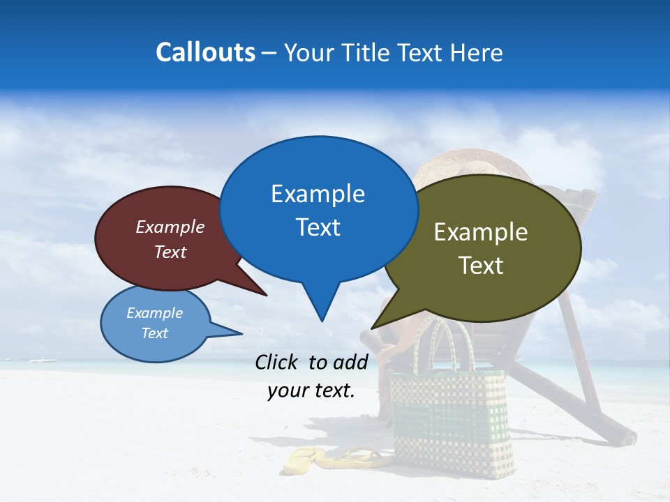 Tranquil Snorkel Chaiselounge PowerPoint Template