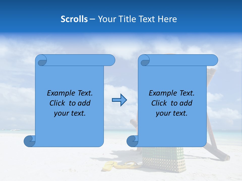 Tranquil Snorkel Chaiselounge PowerPoint Template