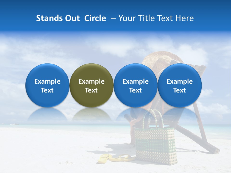 Tranquil Snorkel Chaiselounge PowerPoint Template