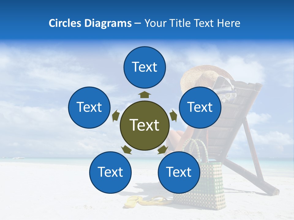 Tranquil Snorkel Chaiselounge PowerPoint Template