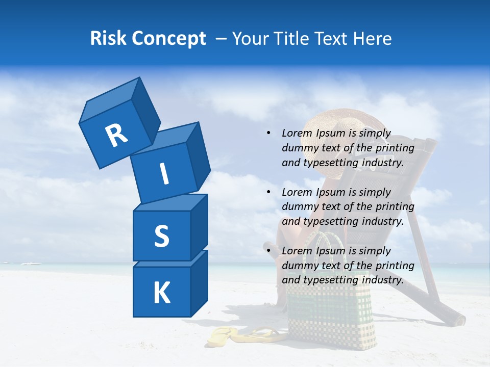 Tranquil Snorkel Chaiselounge PowerPoint Template