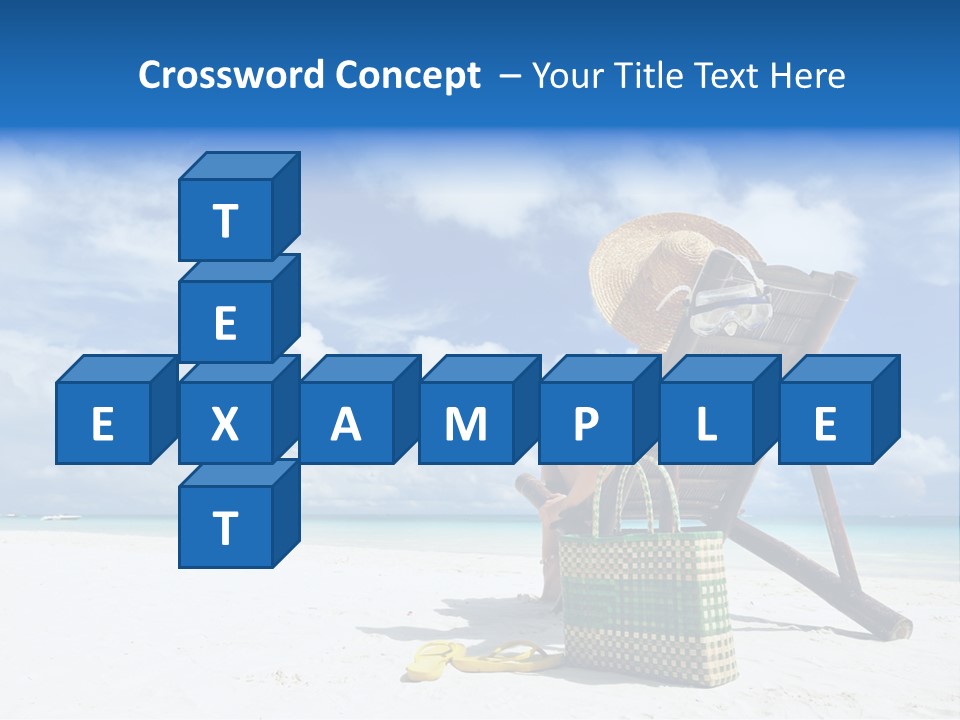 Tranquil Snorkel Chaiselounge PowerPoint Template