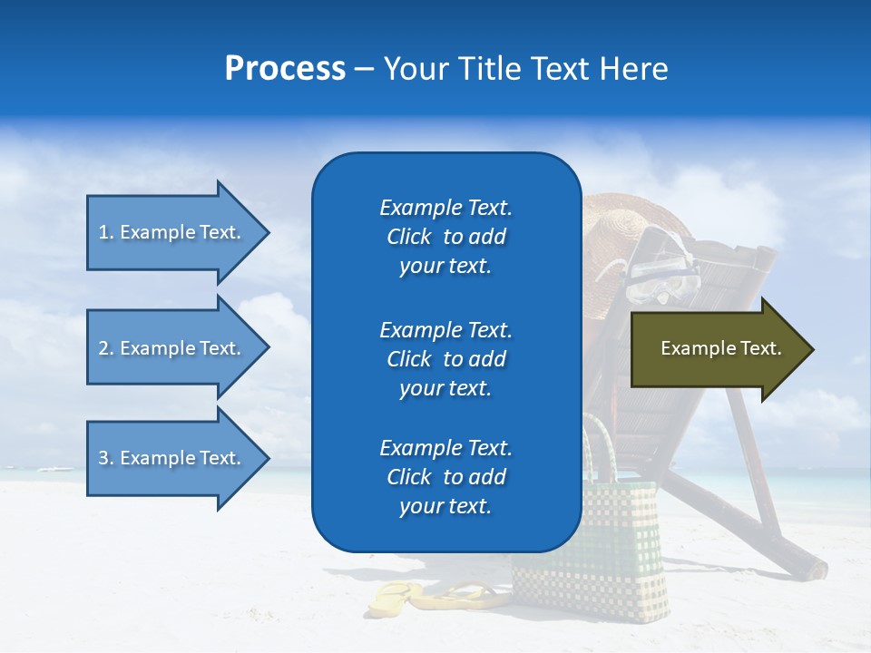 Tranquil Snorkel Chaiselounge PowerPoint Template