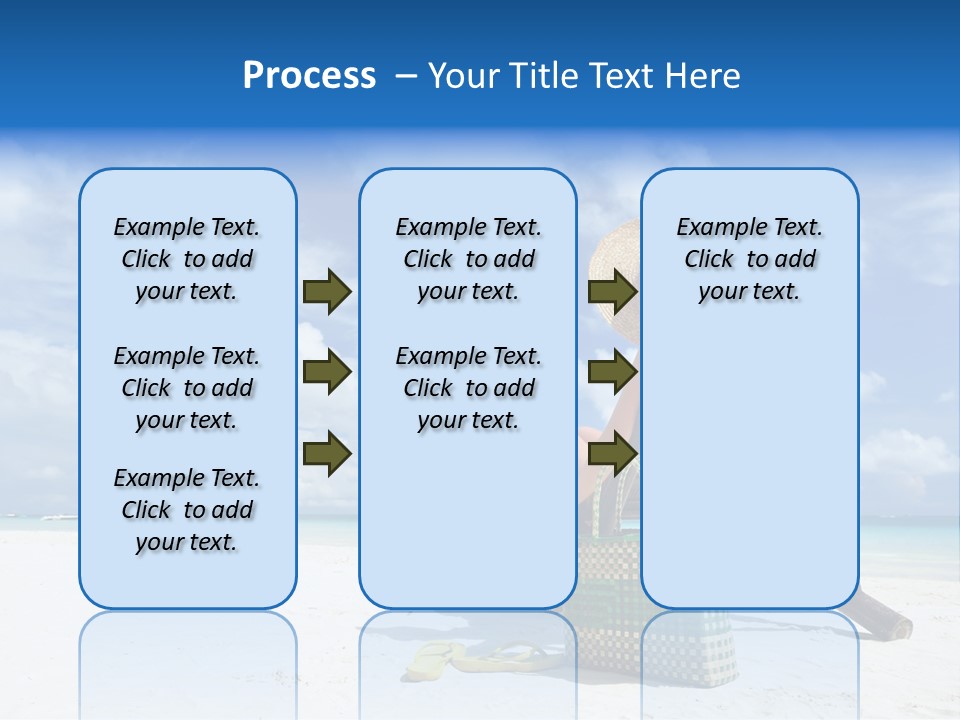 Tranquil Snorkel Chaiselounge PowerPoint Template