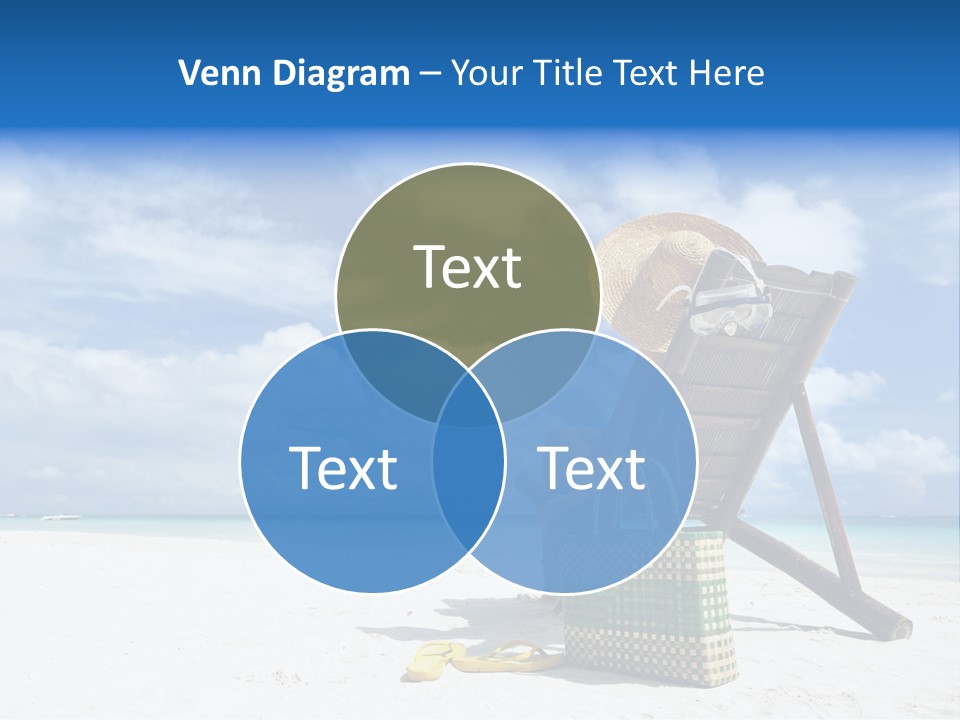 Tranquil Snorkel Chaiselounge PowerPoint Template