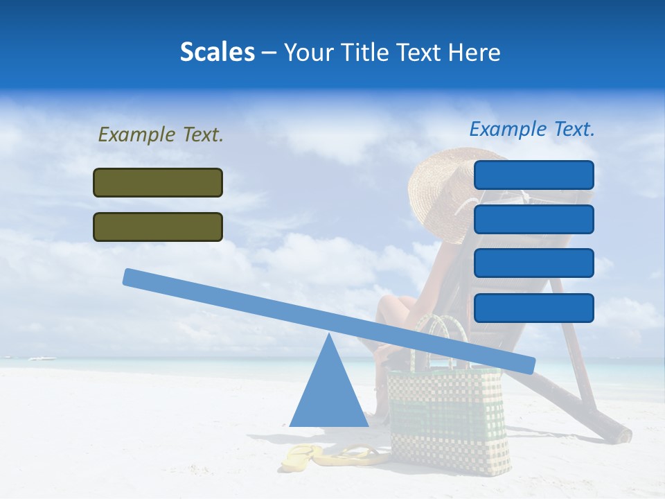 Tranquil Snorkel Chaiselounge PowerPoint Template