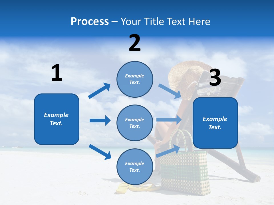 Tranquil Snorkel Chaiselounge PowerPoint Template