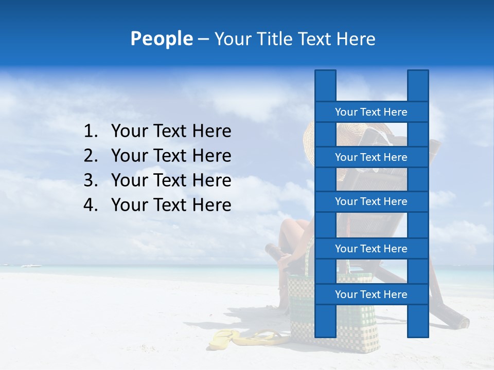 Tranquil Snorkel Chaiselounge PowerPoint Template