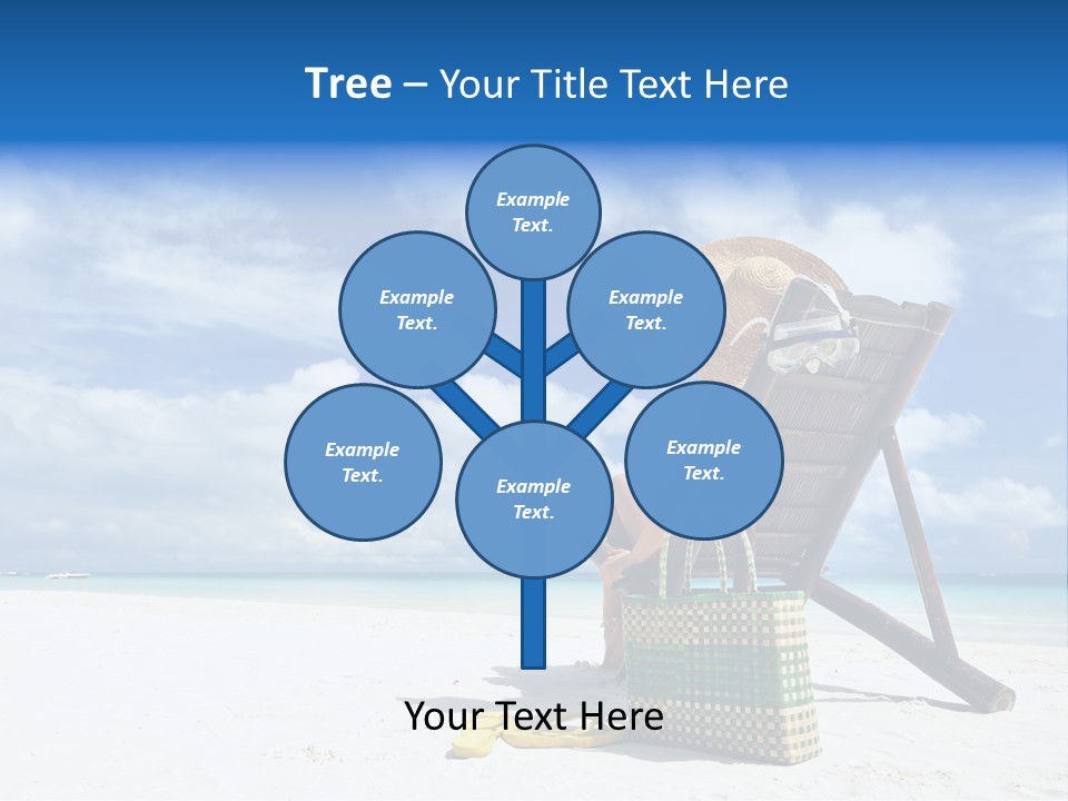 Tranquil Snorkel Chaiselounge PowerPoint Template