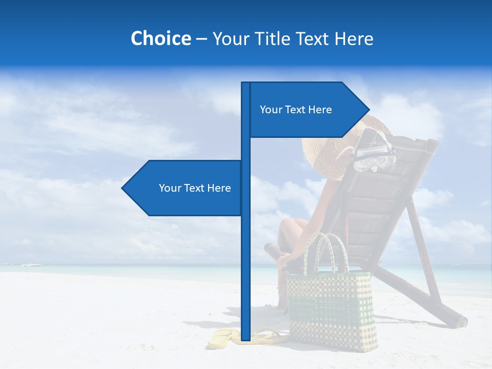 Tranquil Snorkel Chaiselounge PowerPoint Template