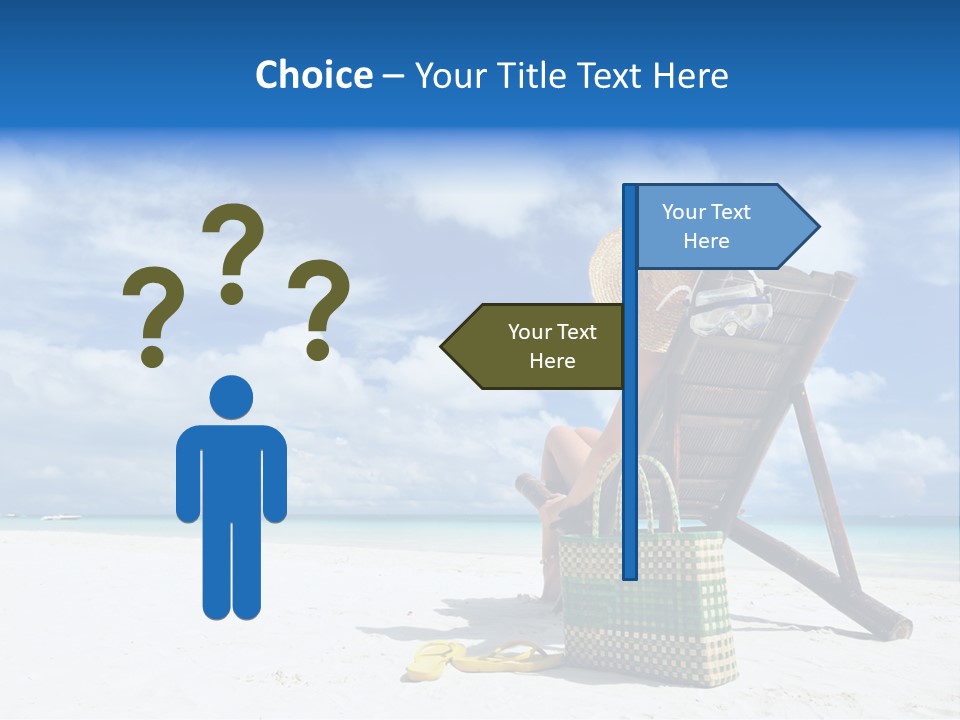 Tranquil Snorkel Chaiselounge PowerPoint Template