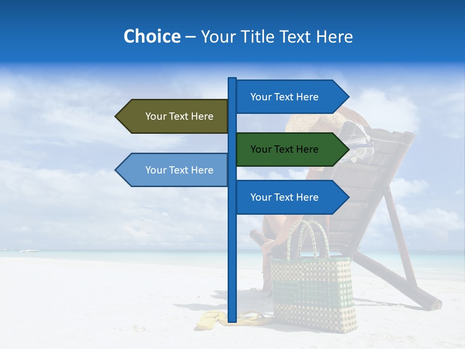 Tranquil Snorkel Chaiselounge PowerPoint Template