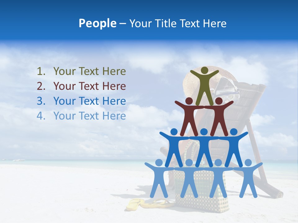 Tranquil Snorkel Chaiselounge PowerPoint Template